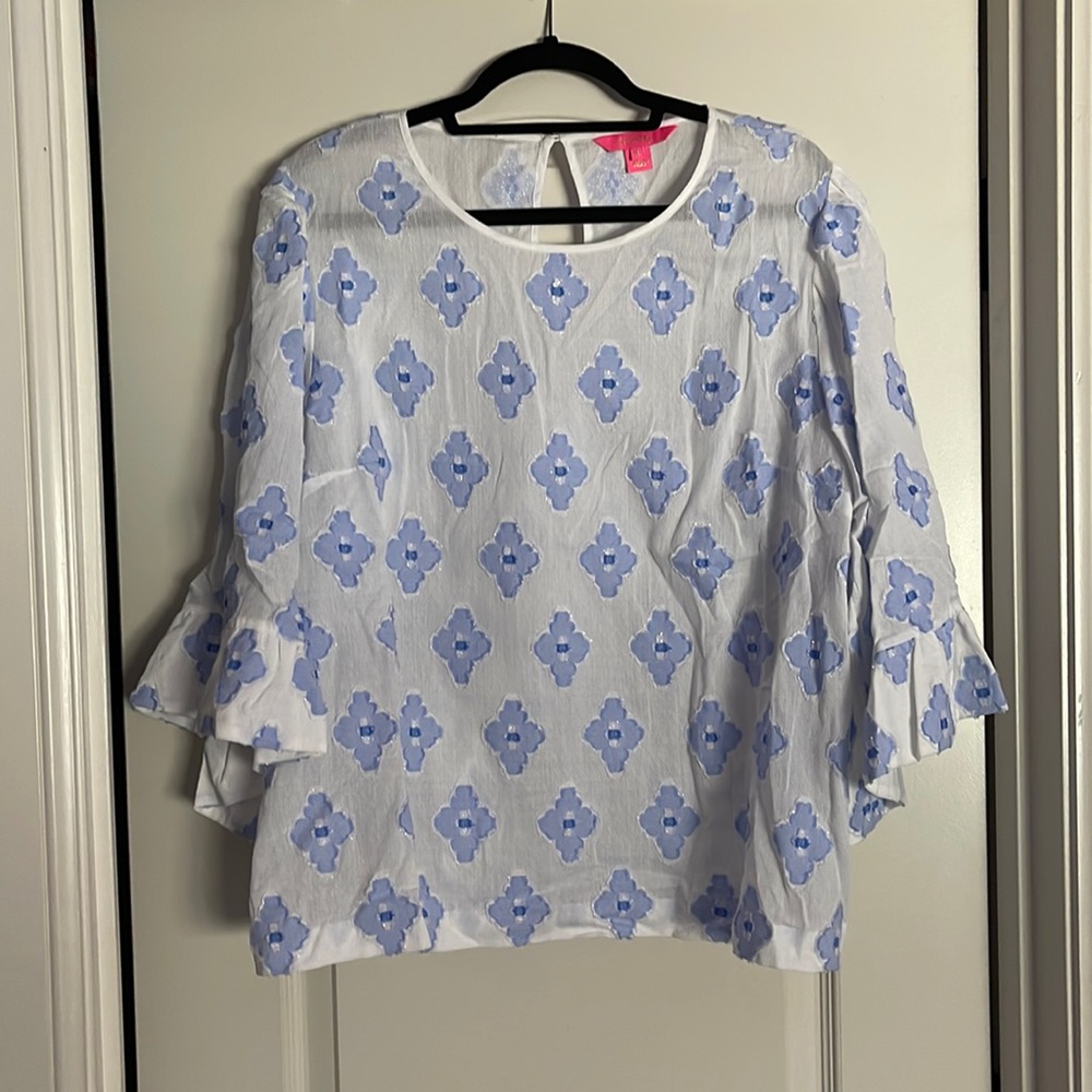 Lilly Pulitzer size XL textured top
